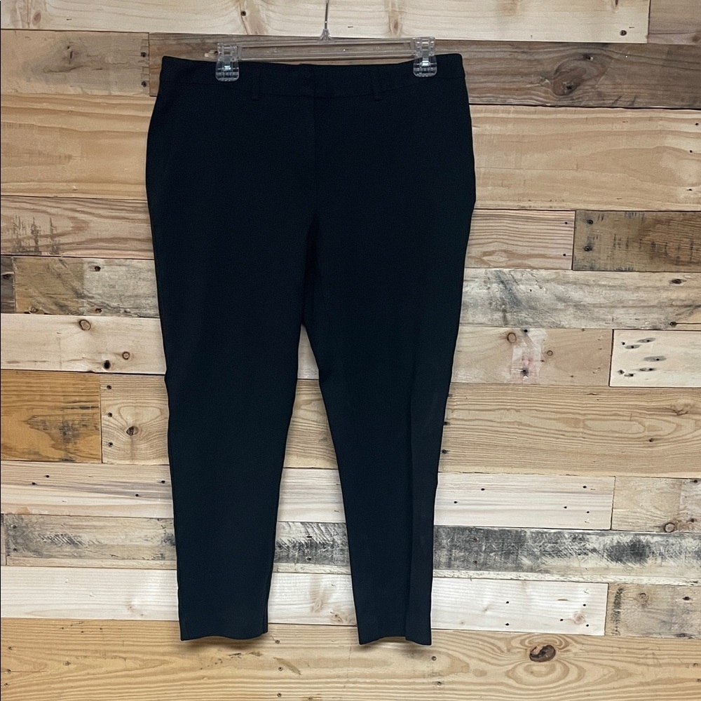 Lands' End size 12 Petite Black Mid-rise Ankle Soft and Stretchy Dress Pants